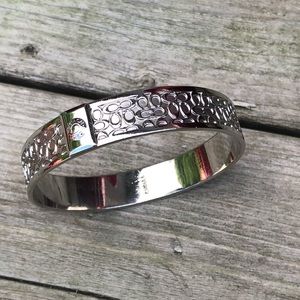 Sterling Silver Monogrammed Coach bracelet